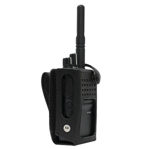 Motorola PMLN7536A Ledertragetasche mit fester Gürtelschlaufe mit Display/Tastatur für DP3661