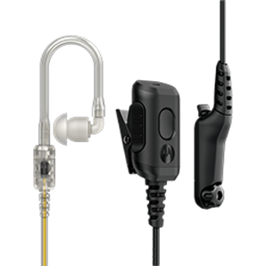 Motorola PMLN8342A 2 Kabel Ohrhörer mit transparentem Schallschlauch für R7